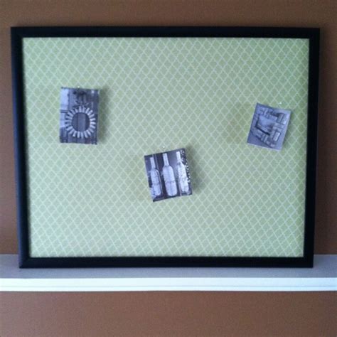 Fabric covered framed cork board. | Framed cork board, Diy crafts, Crafty