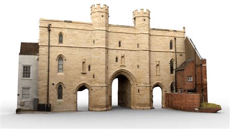 Medieval gatehouse 3D model - TurboSquid 1681531