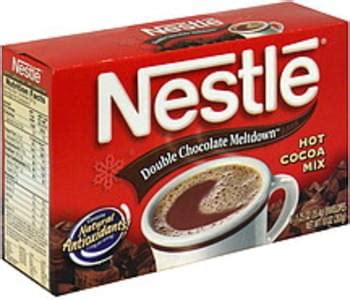 Nestle Double Chocolate Meltdown Hot Cocoa Mix Ea Nutrition Information Innit