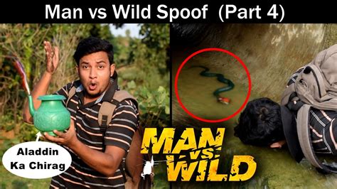 Man Vs Wild Spoof Part Bear Grylls Spoof In Hindi Oye Tv Youtube