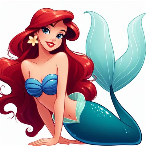 Ariel in Jasmine's top (2c) by Josephs-Arts-AI on DeviantArt