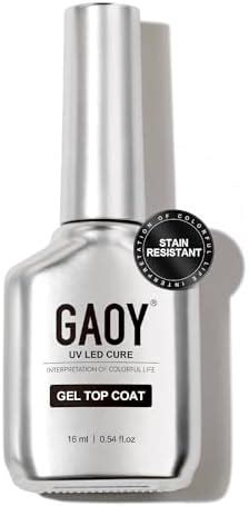 Amazon GAOY Stain Resistant Gel Top Coat 16ml No Wipe Clear