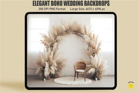 Elegant Boho Wedding Backdrops Bundle Bundle · Creative Fabrica