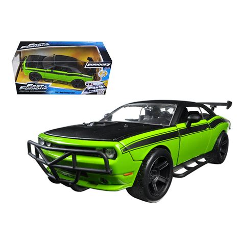 Letty S Dodge Challenger Off Road Green Fast And Furious Movie 124 Diecast Model Car Por