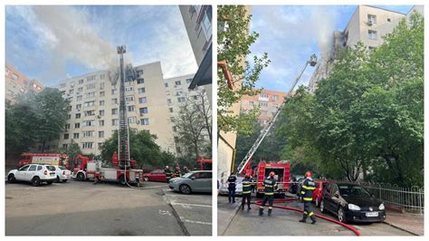 Incendiu de proporții într un bloc din Capitală Două persoane au murit