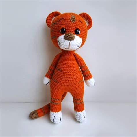 Вязаная игрушка тигруля амигуруми | Амигуруми