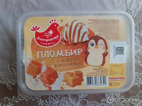 Отзыв о Мороженое пломбир с мягкой карамелью Благодарушка ...