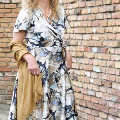 Pippa Wrap Dress Sewing Pattern PDF Designer Stitch Wrap Dress