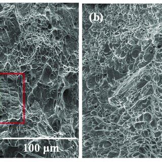 Fracture surface morphologies of the WM after Charpy impact tests under ... 