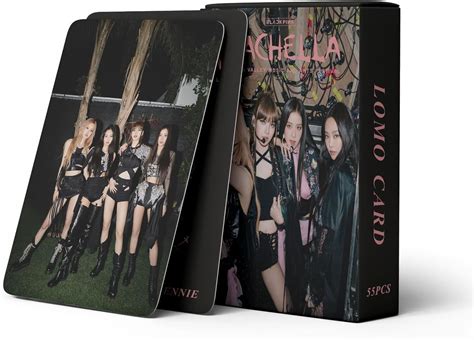 55pcs Set Kpop Blackpink Coachella Photocards Small Card Lomo Cards Fans T Uk