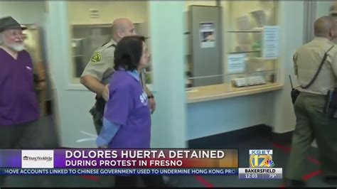 Activist Dolores Huerta Detained At Fresno County Board Of Supervisors Meeting Youtube