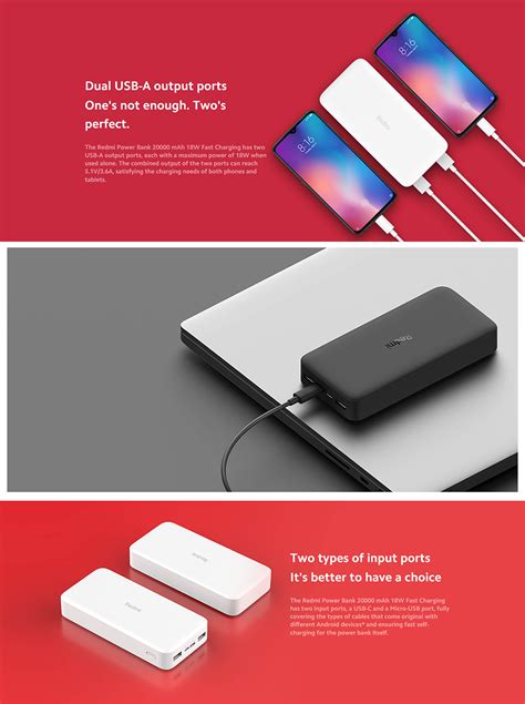 Xiaomi 20000mAh Redmi Fast Charge Power Bank | Shopee Philippines
