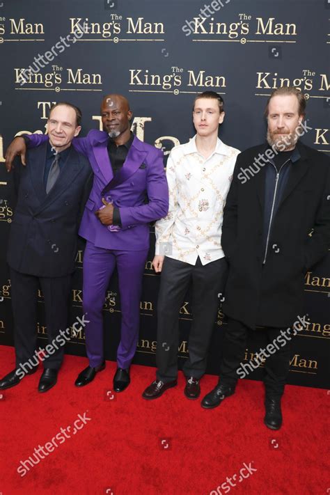 Ralph Fiennes Djimon Hounsou Harris Dickinson Editorial Stock Photo