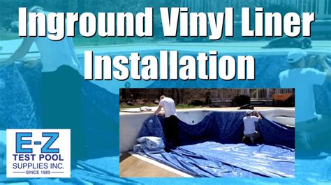 Inground Pool Liners Vinyl Liner Installation By E Z Test Pool