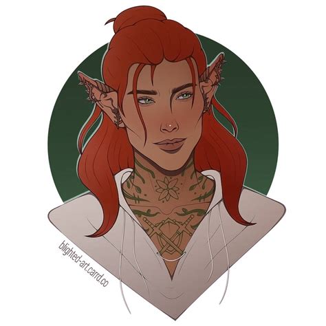 DnD Elf Commission by blightedart on DeviantArt