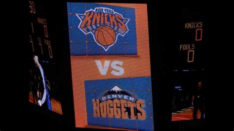 New York Knicks Starting Lineups 12 09 2012 YouTube