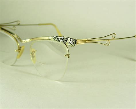 Bausch Lomb Vintage 1 10 12K GF Semi Rimless Eyeglass Frames Etsy