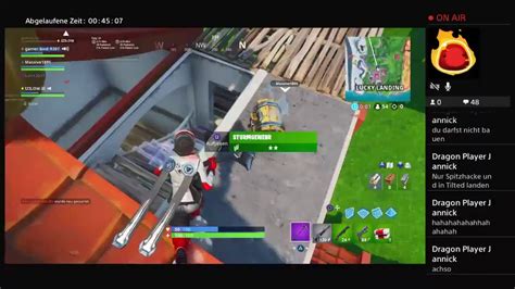 Mein Erster Stream Fortnite Youtube