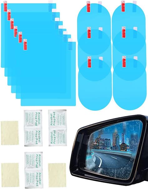 Pieces Car Rearview Mirror Film Rainproof Waterproof Mirror Film