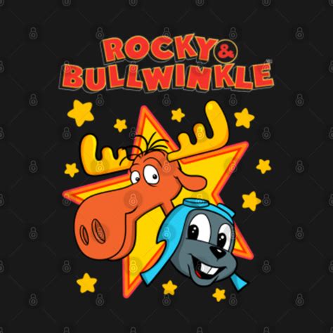 Bullwinkle moose and Rocky - Bullwinkle - T-Shirt | TeePublic