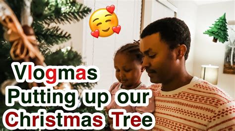 Vlogmas Putting Up Our Christmas Tree Youtube