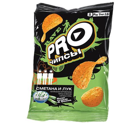 Купить «PRO-Чипсы», чипсы со вкусом сметаны и лука, произведены из ...