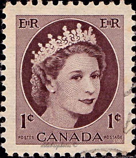 Canada Elizabeth II Scott 337 A144 Issued 1956 1c Ldb