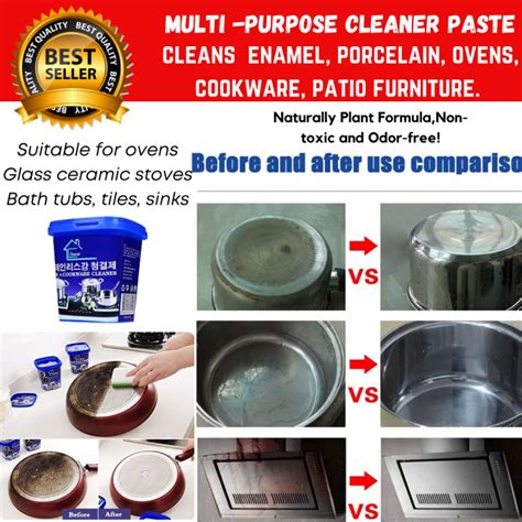 Multi Purpose Cleaner Paste For Oven Microwave Gas Range Cooktop Shower