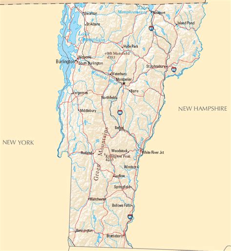 River Map Vermont