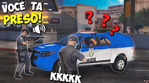 VIREI POLICIAL E PRENDI Os POLICIAIS KKKK GTA RP YouTube