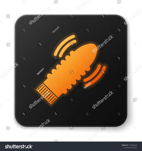 Orange Glowing Dildo Vibrator Sex Games Stock Vector Royalty Free 1475948324 Shutterstock