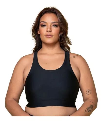 Top Plus Size Fitness Feminino Sem Bojo P Academia Premium Frete grátis