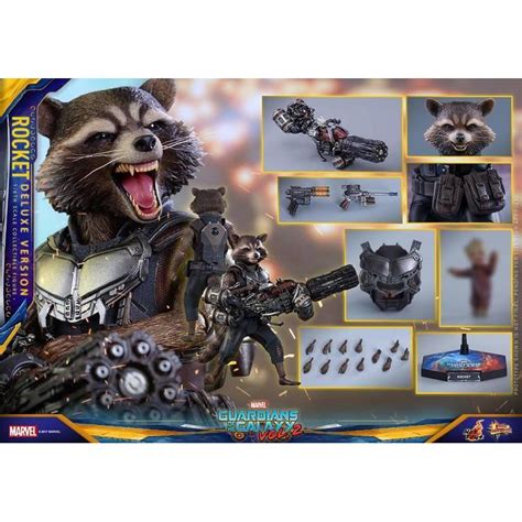 全新未拆 一次膠 HOT TOYS MMS411 星際異攻隊2 火箭 浣熊 豪華版 蝦皮購物