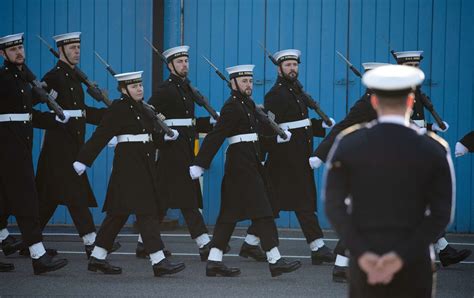 Royal Navy Sailors Practice Specially Adapted Drills Ahead Of