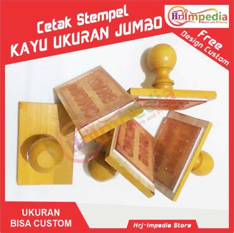 Jual Cetak Stempel Kayu Design Custom Cetak Stempel Kayu Ukuran Jumbo