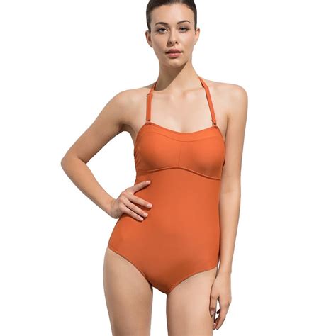 XARKE Sexy Swimsuit Women One Piece Bikini Backless Swimming Suit For Women Halter Slim Swim