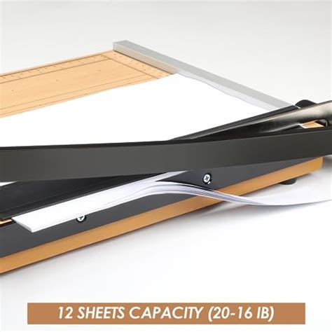 Snapklik Cregear Inch Guillotine Paper Cutter Heavy Duty Wood