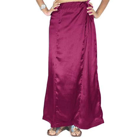 Petticoat Satin Fabric Readymade Indian Inskirt Saree Etsy