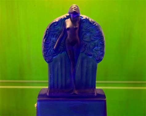 Frankart Sally Rand Nude Feather Dancer Nymph Cobalt Blue Etsy