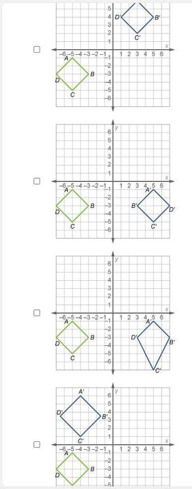 Choose The Two Graphs That Preserve Congruence