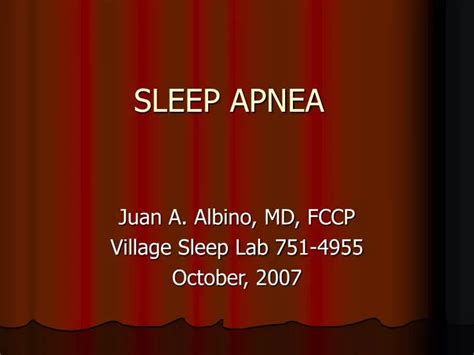 Ppt Sleep Apnea Powerpoint Presentation Free Download Id 750620