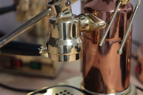 La Pavoni Naked Bottomless Custom Brass Portafilter For Post Mills Mm