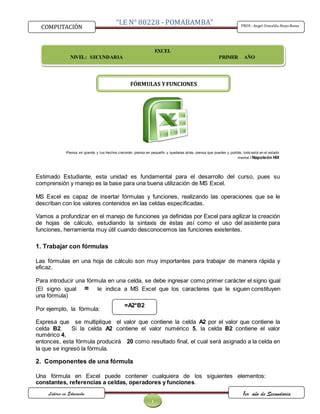 PRACTICA DE Excel 2014 1 Secundaria PDF