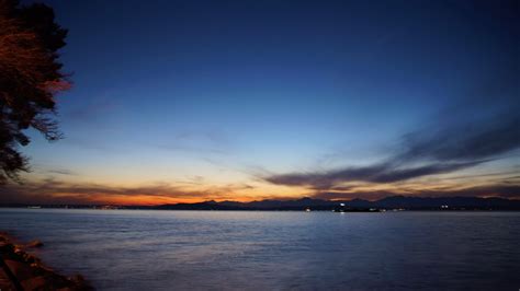 Wallpaper Sunlight Mountains Sunset Sea Bay Lake Reflection