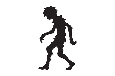 Horror Scary Zombie Silhouette 49179005 Vector Art At Vecteezy