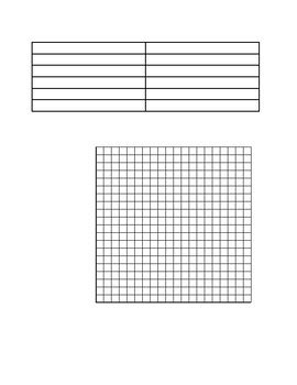 Blank Data Table and Graph Template by Mrs R | Teachers Pay Teachers