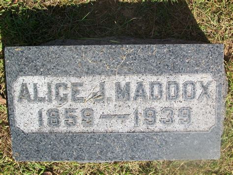 Alice Jane Corbin Maddox Homenaje De Find A Grave