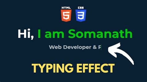 Auto Text Typing Css Animation Using Html And Css Youtube
