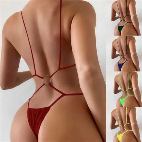 Maillot De Bain Siamois Moderne Avec Slips Bikini Couleur Unie Pour