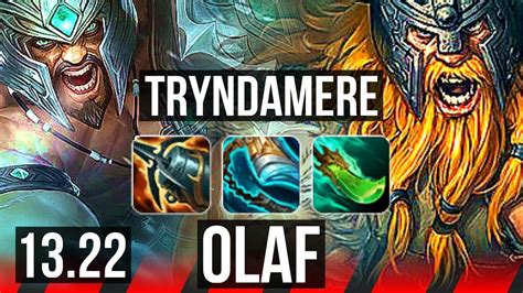 Tryndamere Vs Olaf Top Quadra Legendary Rank Trynda